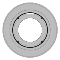 Meyer-Optik Trioplan 1:3.5/45、Leica-L 変換アダプタ