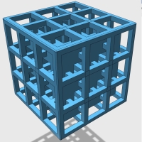 多穴立方体模型１