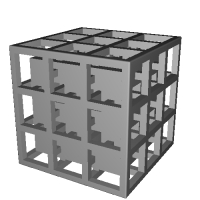 多穴立方体模型１