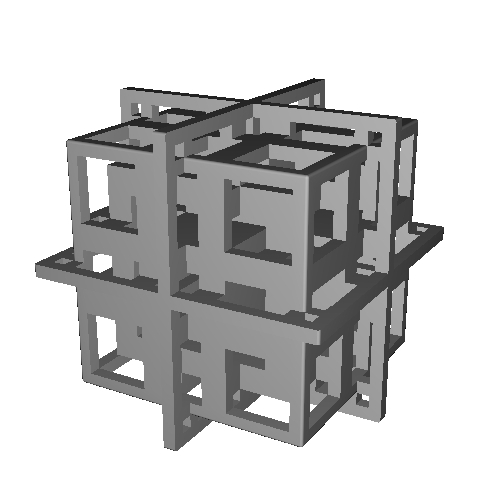 複穴立方体模型１