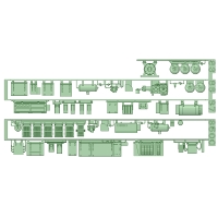 TB80-81：8000系非冷房仕様(2連)床下機器【武蔵模型工房　Nゲージ 鉄道模型】