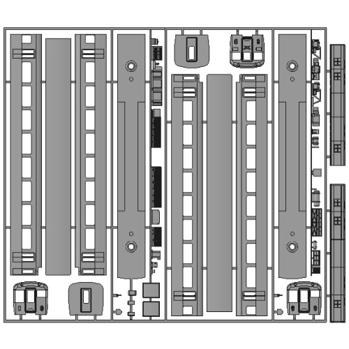 KNR　近畿日本　Nゲージ10400系タイプ　Mc車名古屋側2両キット版