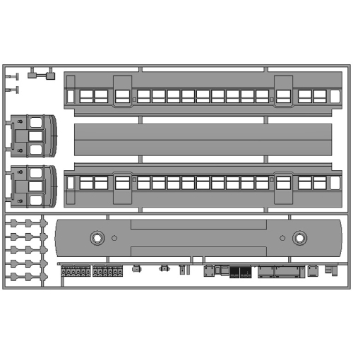 KNR　近畿日本（旧奈良電）Nゲージ モ684系 予備特タイプキット版