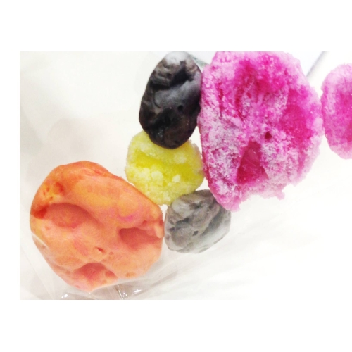 【お菓子、石鹸、ろうそく用】月の人面岩（グレイ）の型