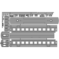 KNR近畿日本　Nゲージ680系タイプ　ク580形タイプ　キット仕様1両分