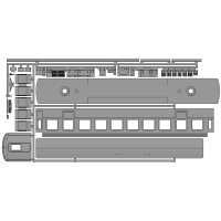 KNR近畿日本　Nゲージ680系タイプ　モ680形タイプ　キット仕様1両分