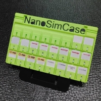 財布に入るNanoSIMケース！ 文字入版 ２枚セット