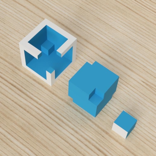 「立方体を3分割し美を表現する」という課題 13
