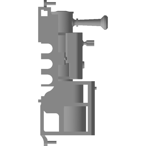 Nナロー(6.5mm)　準へっつい(サドルタンク)タイプ機関車　ボディ＋シャーシ