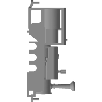 Nナロー(6.5mm)　準へっつい(サドルタンク)タイプ機関車　ボディ＋シャーシ