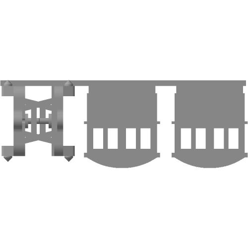 Nナロー　森林鉄道客車タイプ(S)　２両セット