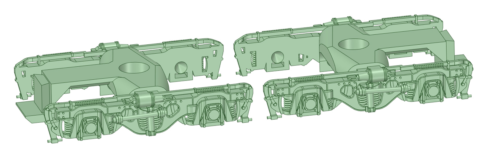 D-KS5-01：KS-5型台車　T・M各１両分【武蔵模型工房　Nゲージ鉄道模型】