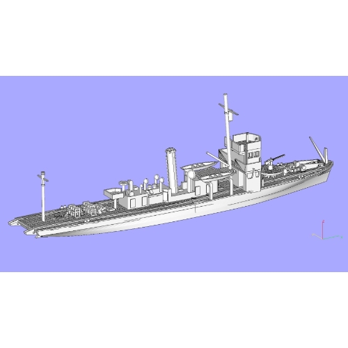 1/700　日本海軍　初代測天型敷設特務艇　加徳　二次大戦時