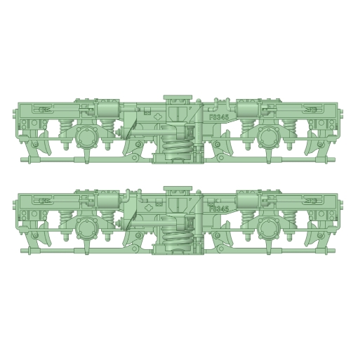 D-FS345-01：FS345台車５両セット【武蔵模型工房　Nゲージ鉄道模型】