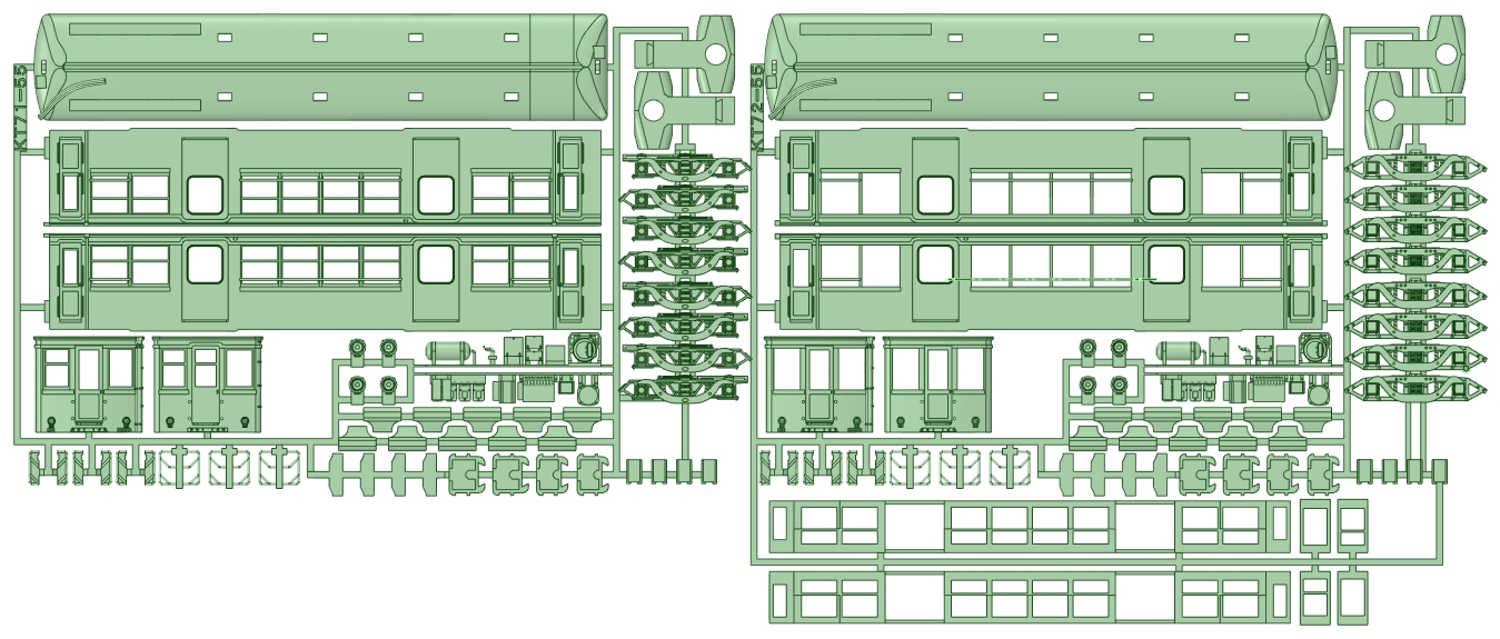 KT70-51：71号・72号初期仕様２両セット【武蔵模型工房 Nゲージ鉄道模型】 - DMM.make クリエイターズマーケット