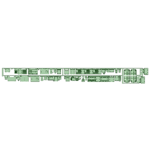 NK20-21：2000系2連床下機器+動力台車枠【武蔵模型工房 Nゲージ 鉄道模型】