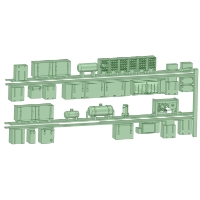 KT53-01：琴平線1053形末期仕様床下機器+台車【武蔵模型工房Nゲージ鉄道模型】