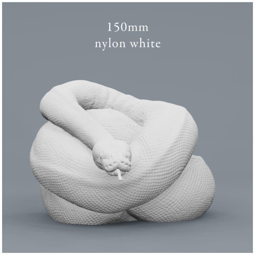 【POPUP3D】「pythonxxx Replica」150mmナイロンホワイト