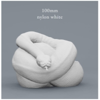 【POPUP3D】「pythonxxx Replica」100mmナイロンホワイト
