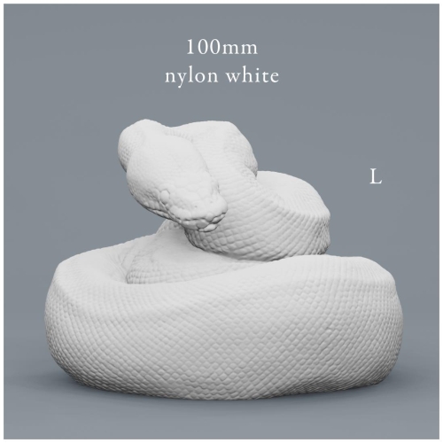【POPUP3D】「python040 Replica」100mmナイロンホワイトL