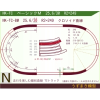 N緩和曲線線路 [ベーシックM] NK-TC-BM R2=249 25.6/30 O-S