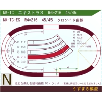 N緩和曲線線路 <エキストラS> NK-TC-ES R4=216 45/45 O-S