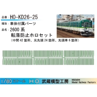 HO-KD26-25：2600系　転落防止ホロセット【武蔵模型工房　HO鉄道模型】
