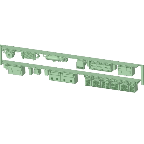 KN66-01：6600系(2連)床下機器【武蔵模型工房　Nゲージ鉄道模型】