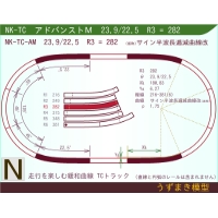 N緩和曲線線路 [アドバンストM] NK-TC-AM R3=282 23.9/22.5 O-S