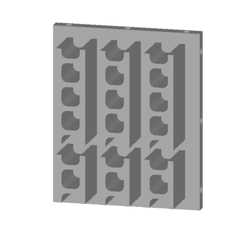 シリコン型生成用 1/12スケール標準＋ハーフブロック (E112STD6ST)