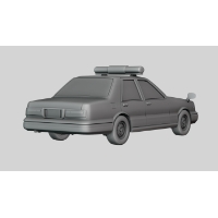 1/60スケール 80~90年代風パトカー 模型 ミニチュア プラモデル 自動車