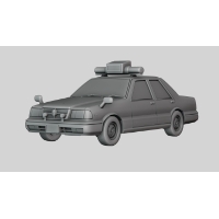 1/60 スケール 80~90年代風パトカー　レーダー車　模型 ミニチュア プラモデル 自動車