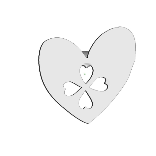 heart&clover3cmゴールド