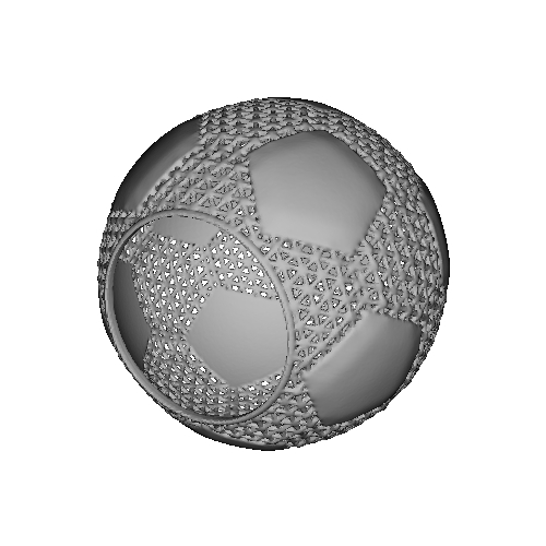 サッカーボール形のバスケット