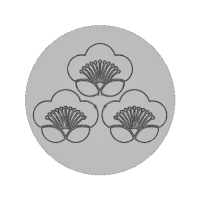 家紋の数珠ブレスレットパーツ(三つ盛り匂い梅)