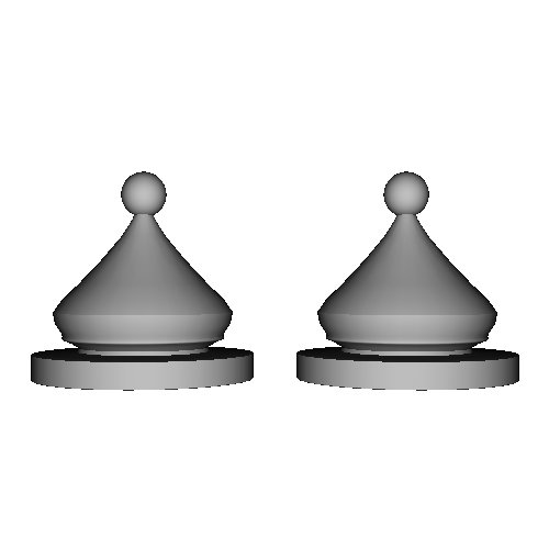 チェス　ビショップ　ミニサイズ　1.5cmｘ1.5cm