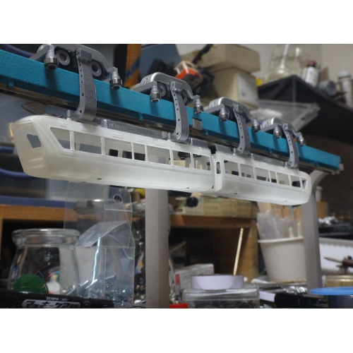 上野懸垂電車M形・橋脚と軌道桁のセット