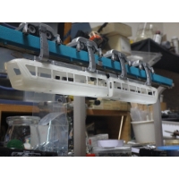 上野懸垂電車M形・橋脚と軌道桁のセット