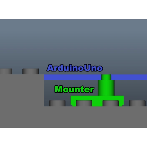Arduino Uno用 レゴマウンタ