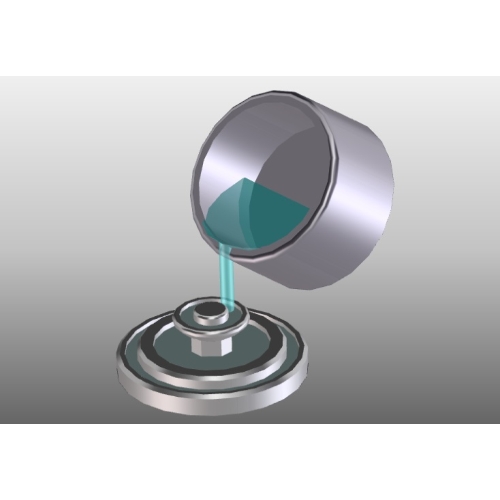 噴水（水なし）円形状　1/150　ジオラマ