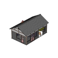 (150分の1)小型駅舎タイプ (一体型、屋根分離可能)