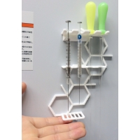 【実験室便利アイテム】マイクロシリンジ/ガラスピペット立て【分子構造式デザイン】