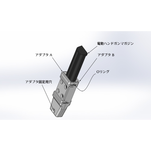 【新価格】電動ハンドガン用マガジンポーチアダプタ（1セット）