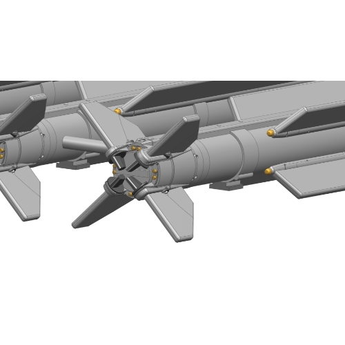  1/32 04式空対空誘導弾 (AAM-5) 4本セット