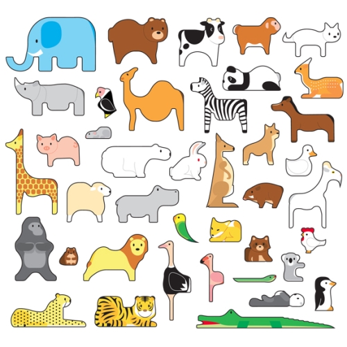  Animal Animal 【40種類の動物パズル】