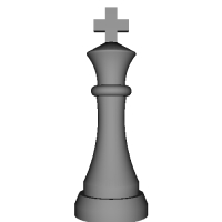 キングのチェス駒