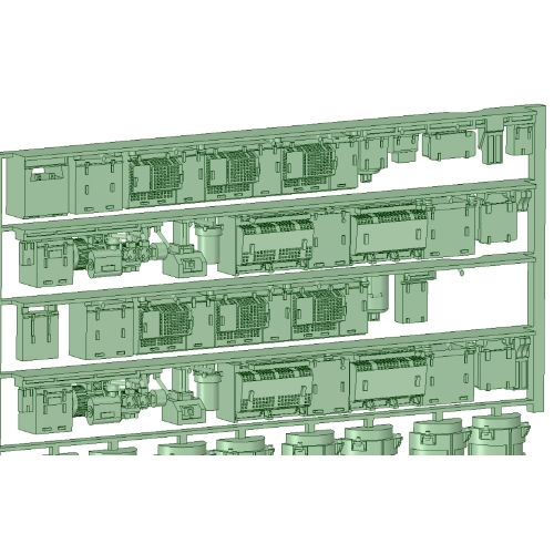 NK20-11：2000系4連床下機器【武蔵模型工房 Nゲージ 鉄道模型】