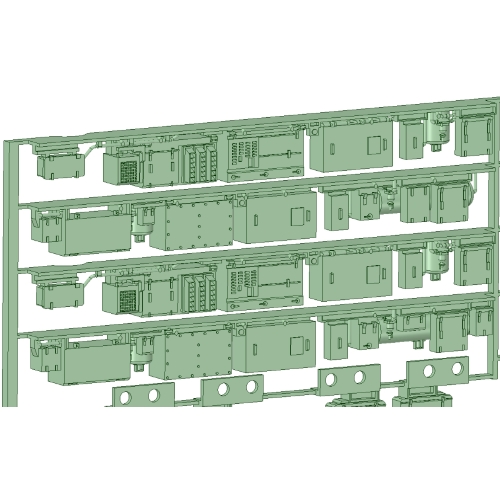 NK20-12：2000系4連床下機器×2セット【武蔵模型工房 Nゲージ 鉄道模型】