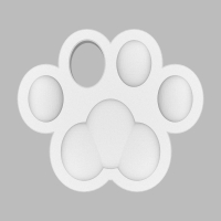 猫の肉球型オブジェ earring_16_16_2-0_s48_vec