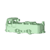 八茎鉱山、ニチユ製EL-103(ナローゲージ、HOナロー、鉄道模型)